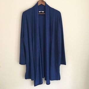 Soft Surroundings Blue Long Sleeve Cardigan